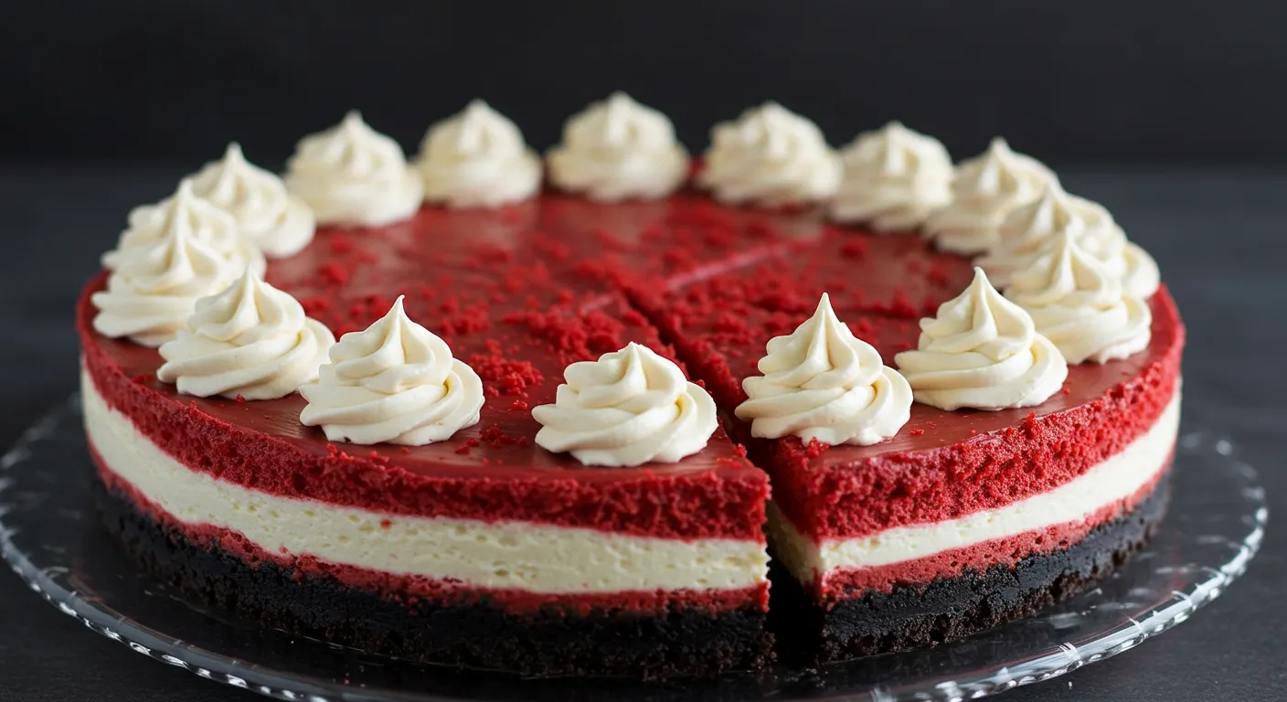 Red Velvet Oreo Cheesecake